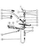 Single handle washerless spray spout