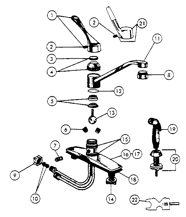 SINGLE HANDLE WASHERLESS KITCHEN FAUCETS