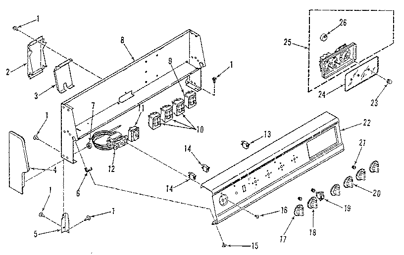 Backguard section
