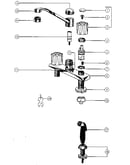 Two handle washerless kitchen faucets