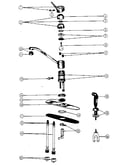 Single handle washerless kitchen faucets