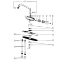 Peerless 3073 two handle washerless kitchen faucets diagram