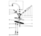 Peerless 3007 two handle washerless kitchen faucets diagram