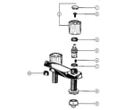 Peerless 9611 two handle washerless lavatory faucets diagram