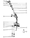 Single handle washerless lavatory faucets