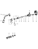 Single handle washerless tub and shower valves