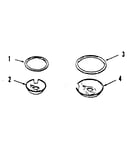 Optional porcelain pan and chrome ring kit no. 8068410