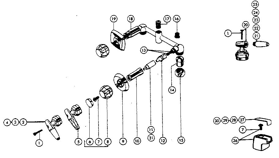 TWO HANDLE WASHERLESS TUB AND SHOWER VALVES