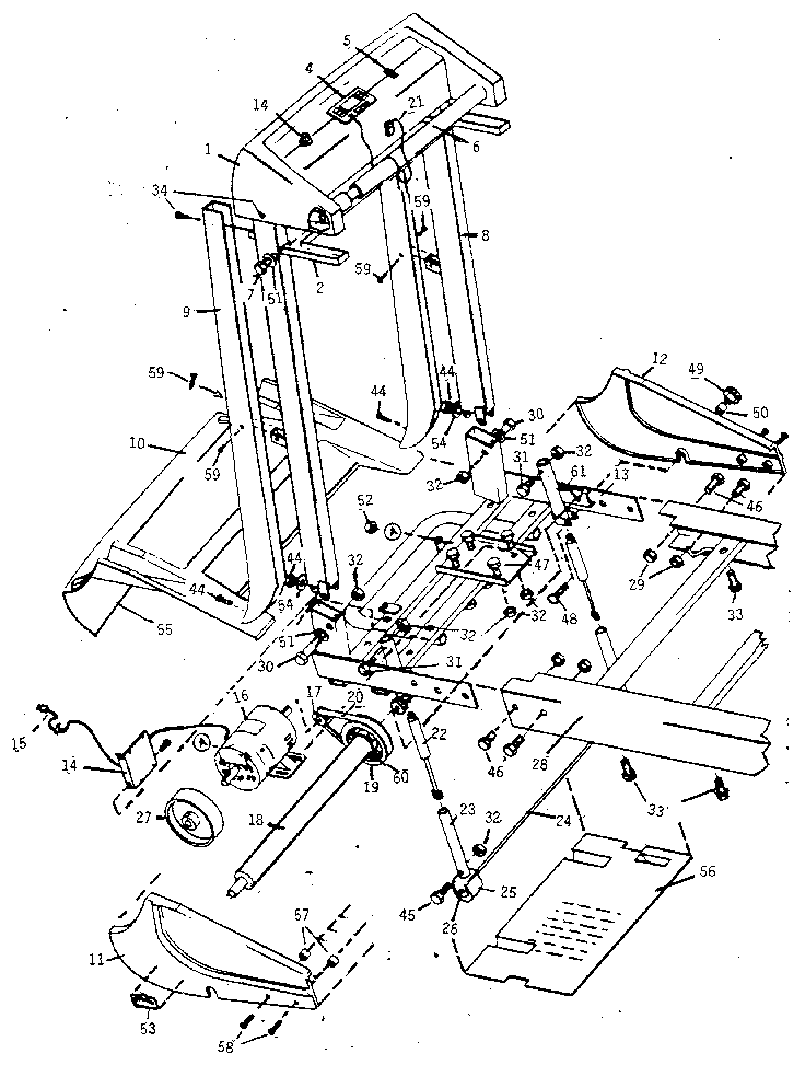 Console and motor assembly