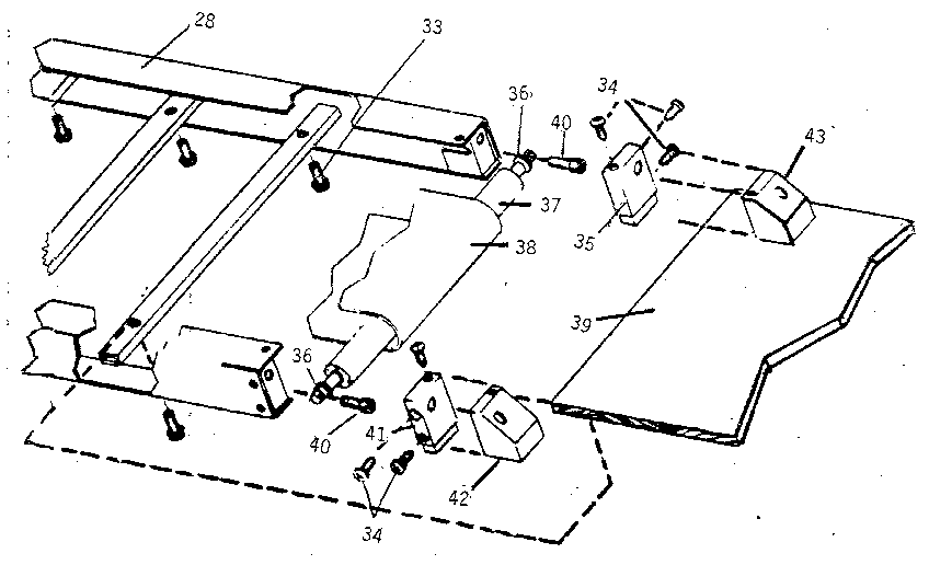 Rear roller assembly