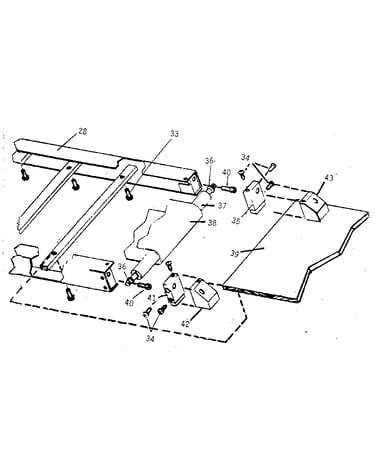 Rear roller assembly