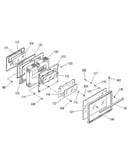 Oven door section