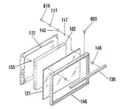 Sears 9119119181 oven door section diagram