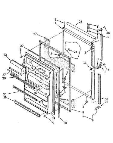 Refrigerator door