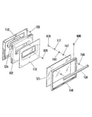 Oven door section