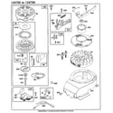 Briggs & Stratton 124700 TO 124799 (0101 - 0101) flywheel assembly and blower housing diagram