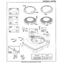 Briggs & Stratton 124700 TO 124799 (0101 - 0101) fuel tank assembly diagram