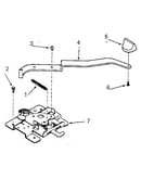 Oven door lock section