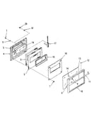 Lower oven door section