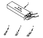Kenmore 9116408710 wire harnesses and components diagram
