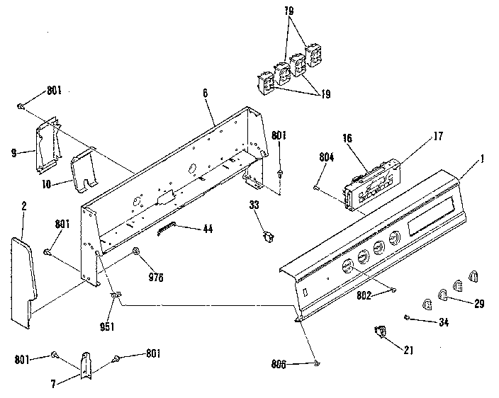 Backguard section