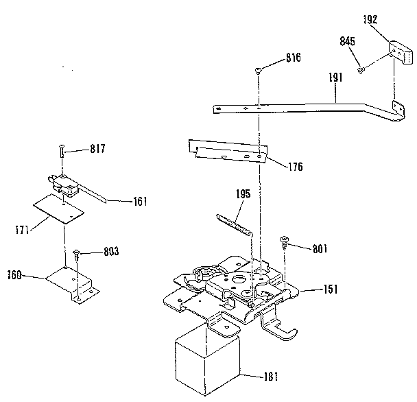 Door lock section