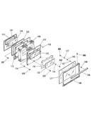 Oven door section