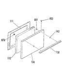 Oven door section