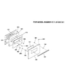 Oven door section
