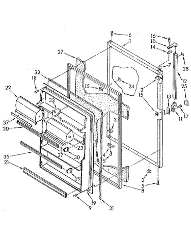 Refrigerator door