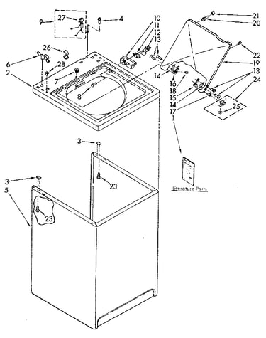 Top and cabinet