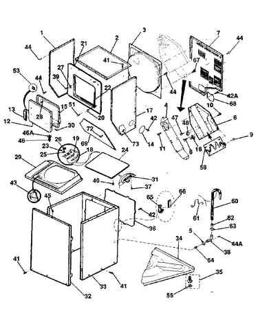 Cabinet parts & heater