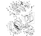 Kenmore 41799970800 console controls, drum diagram