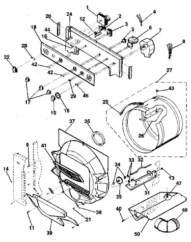 Console controls, drum
