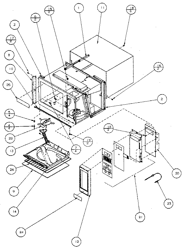 Control panel and cavity