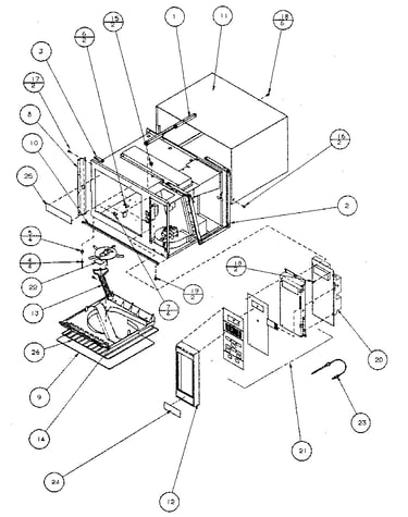 Control panel and cavity