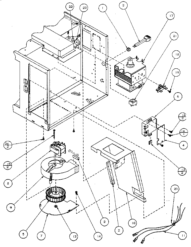 Magnetron and air flow
