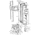 GE TFX27FLJ freezer door diagram