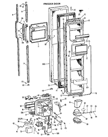 Freezer door