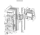 GE TFX27FLJ fresh food door diagram