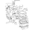 GE TFX27FLJ fresh food section diagram