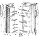 GE TFX20DLL doors diagram