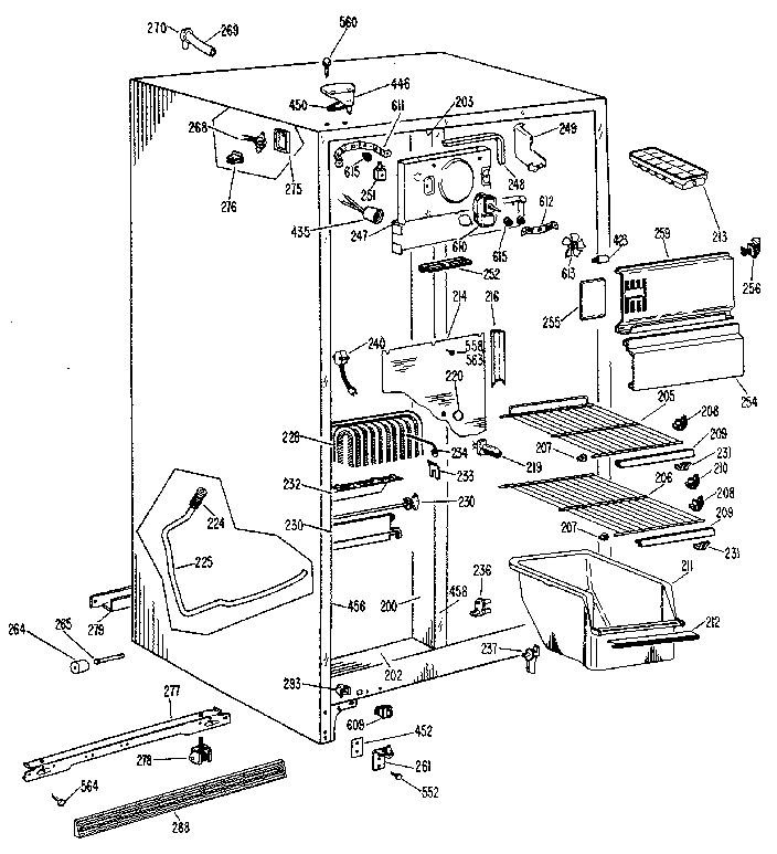 Freezer section
