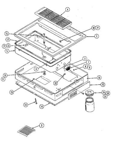 Top/burner box assembly