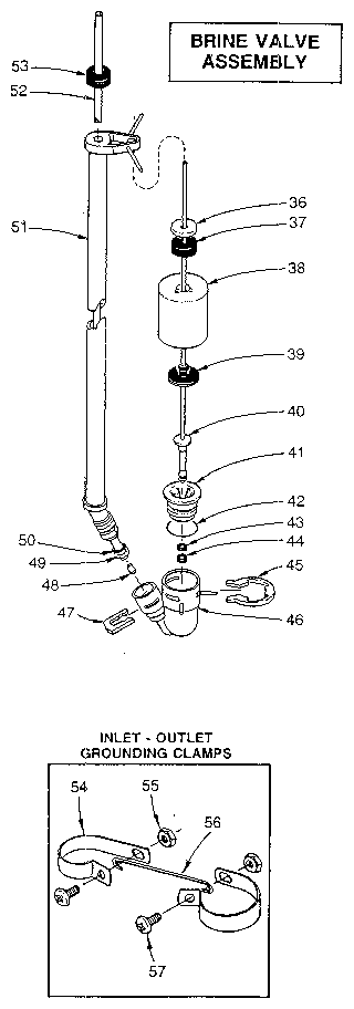 BRINE VALVE ASSEMBLY