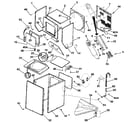 Kenmore 41799975810 cabinet parts & heater diagram