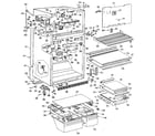 GE TBX24TLR refrigerator cabinet parts diagram