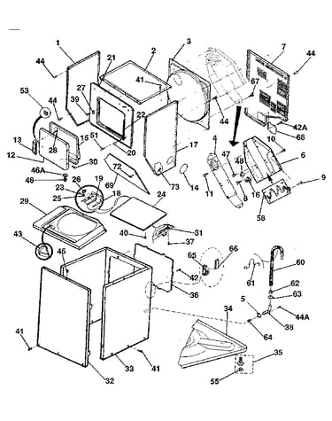 Cabinet parts & heater