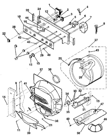 Console controls, drum