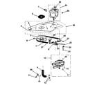 Kenmore 41799970810 washer drive system, pump diagram